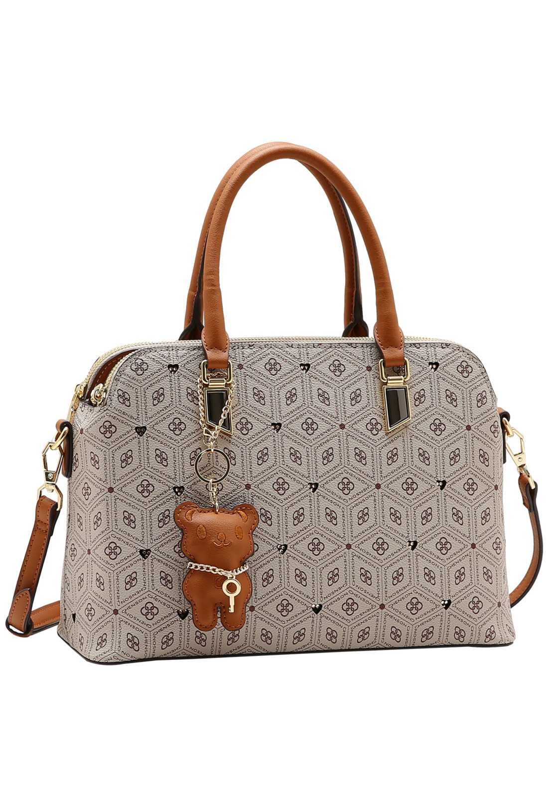 Bolsa Feminina Chenson Mão Coração Cristal