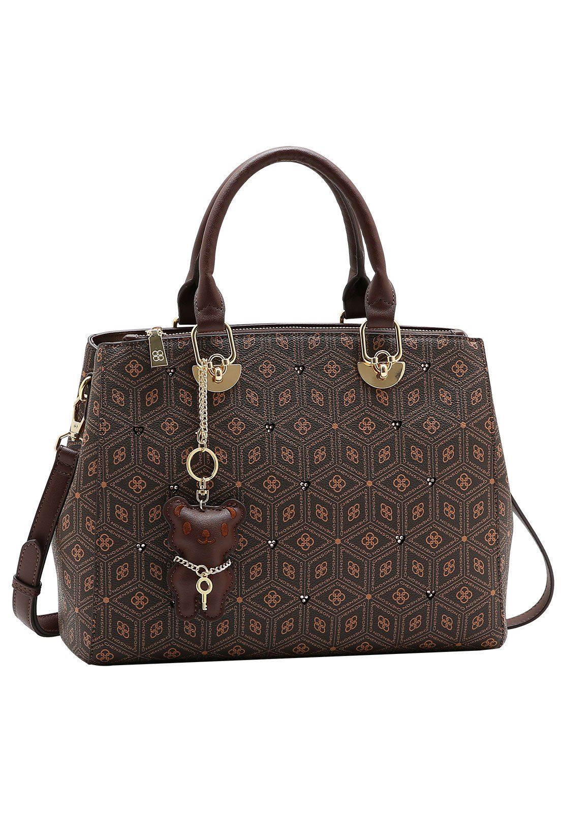 Bolsa Feminina Chenson Mão Coração Cristal