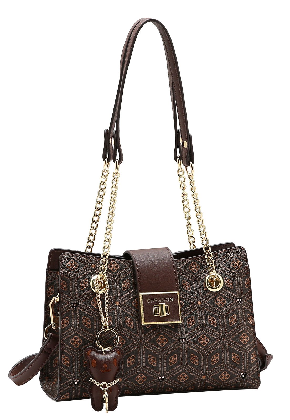 Bolsa Feminina Chenson Ombro Coração Cristal