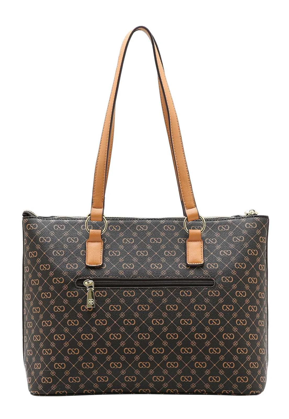 Bolsa Feminina Chenson Ombro Monograma Elegance Café 3