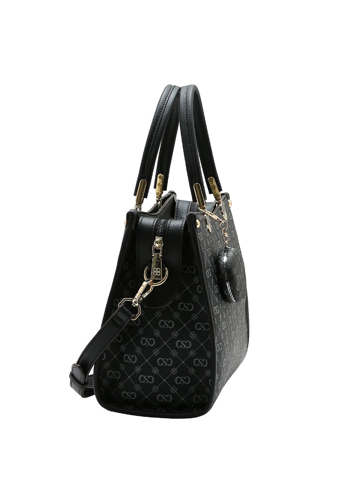 Bolsa Feminina Chenson Mão Monograma Elegance Preto 2