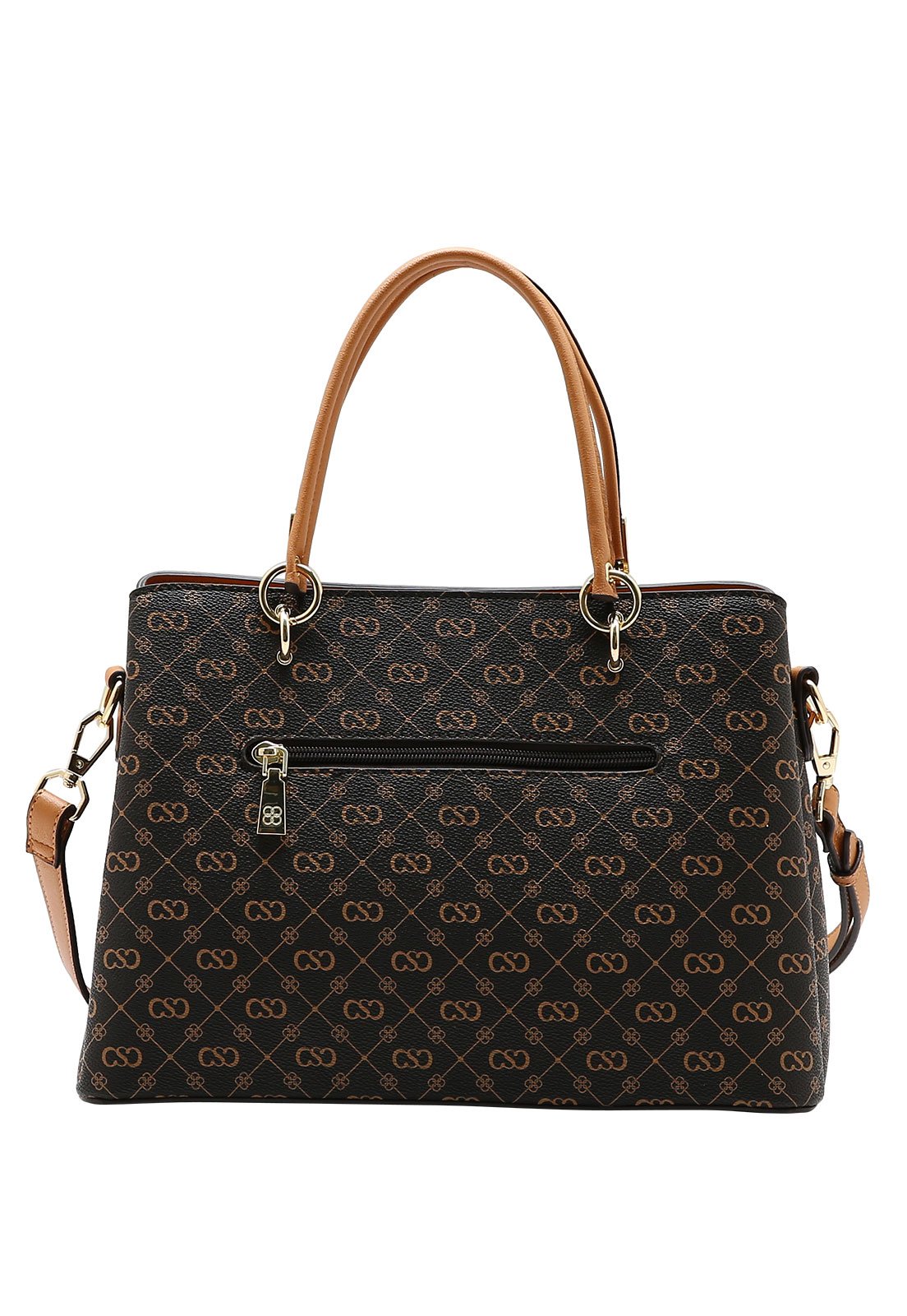 Bolsa Feminina Chenson Mão Monograma Elegance Café 3