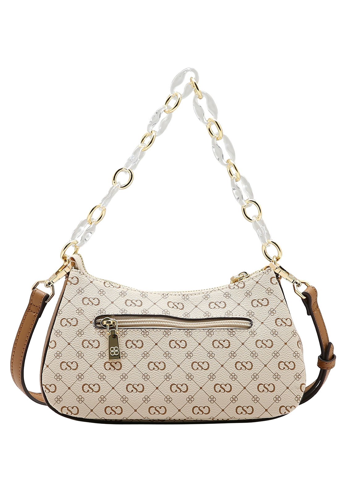 Bolsa Feminina Chenson Monograma Elegance Bege 3