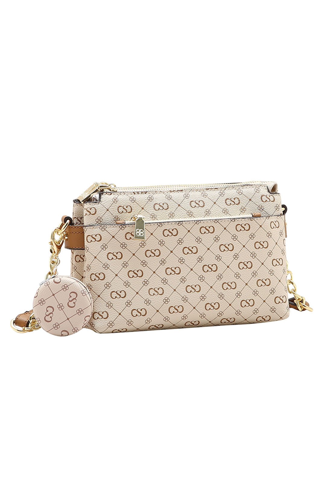Bolsa Feminina Chenson Transversal Monograma Elegance
