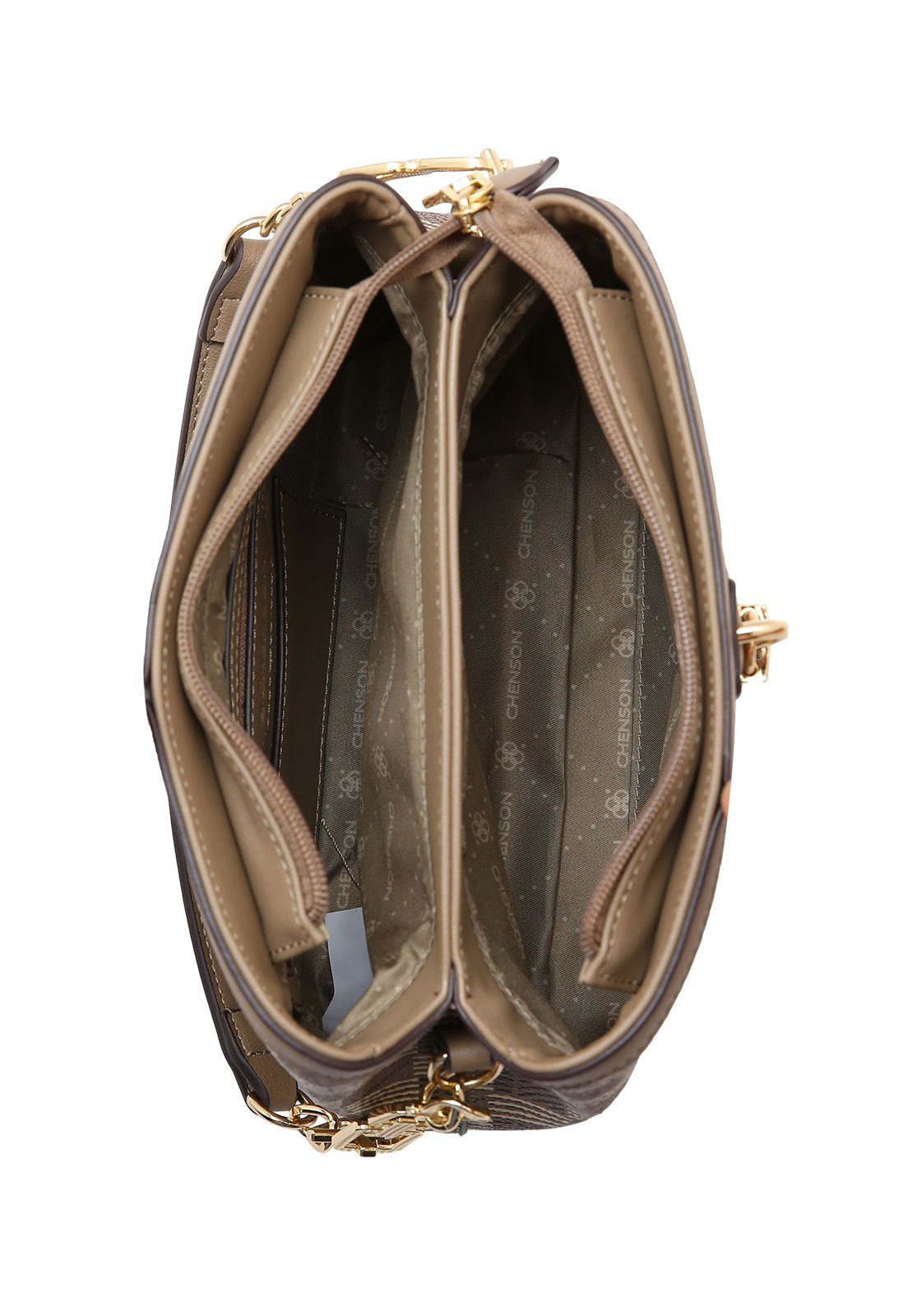 Bolsa Feminina Chenson Mão Art Monograma Café 4