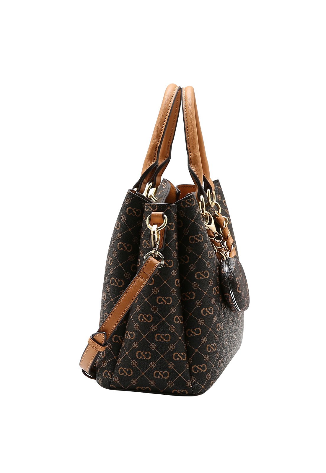 Bolsa Feminina Chenson Mão Monograma Elegance Café 2