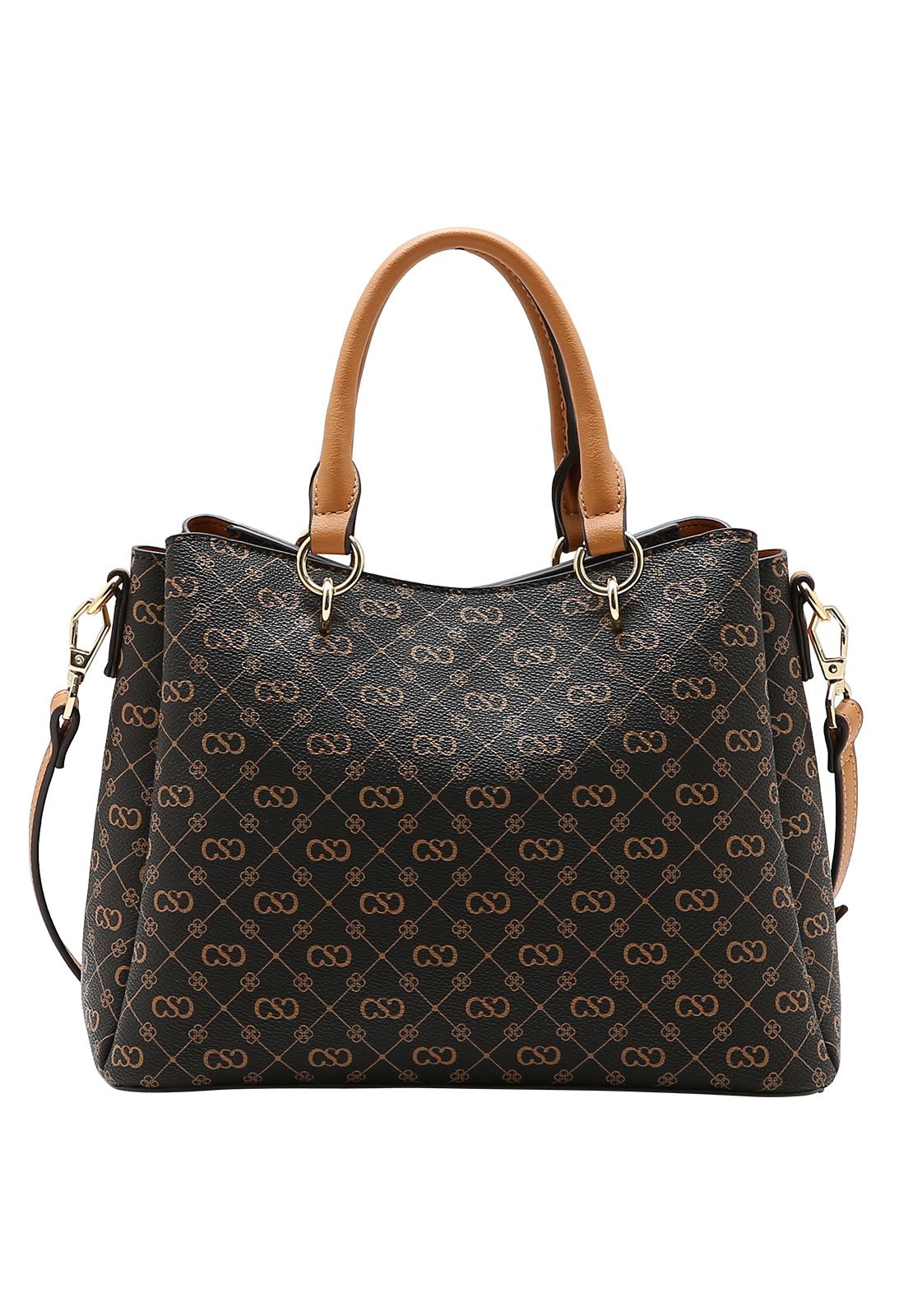 Bolsa Feminina Chenson Mão Monograma Elegance Café 3