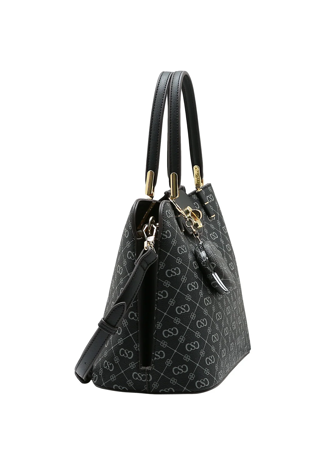 Bolsa Feminina Chenson Mão Monograma Elegance Preto 2