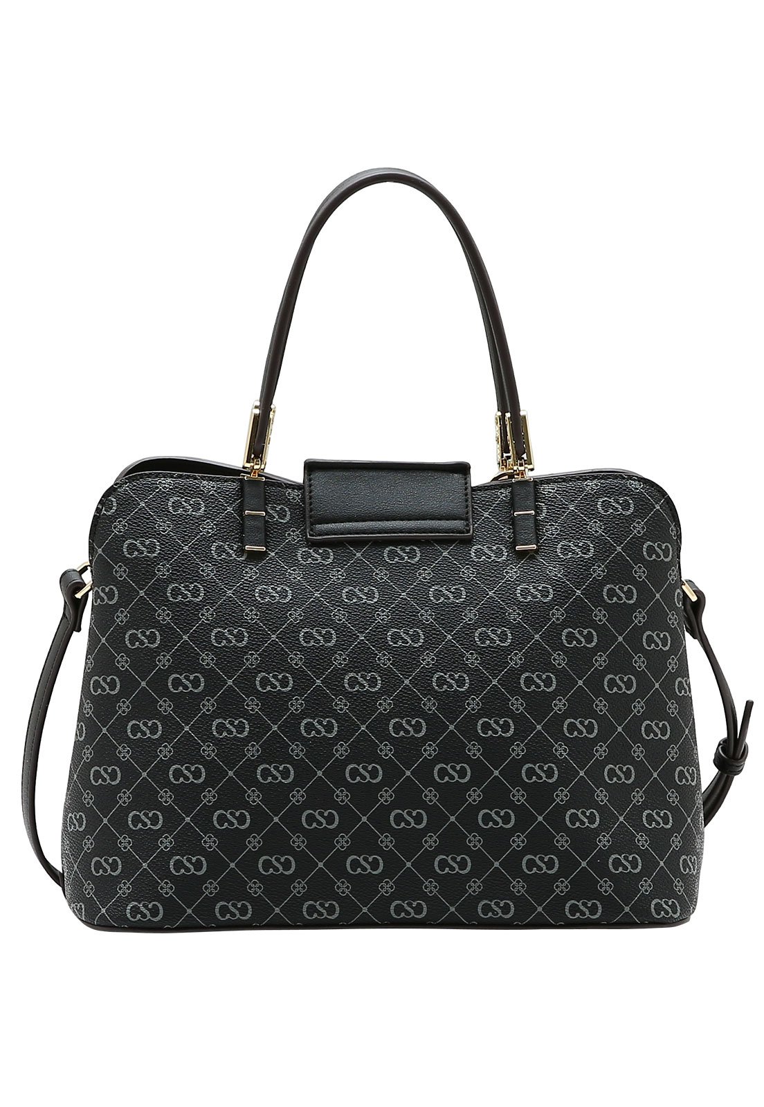 Bolsa Feminina Chenson Mão Monograma Elegance Preto 3