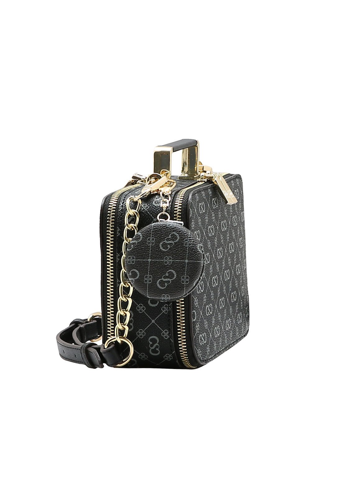 Bolsa Feminina Chenson Mão Monograma Elegance Preto 2