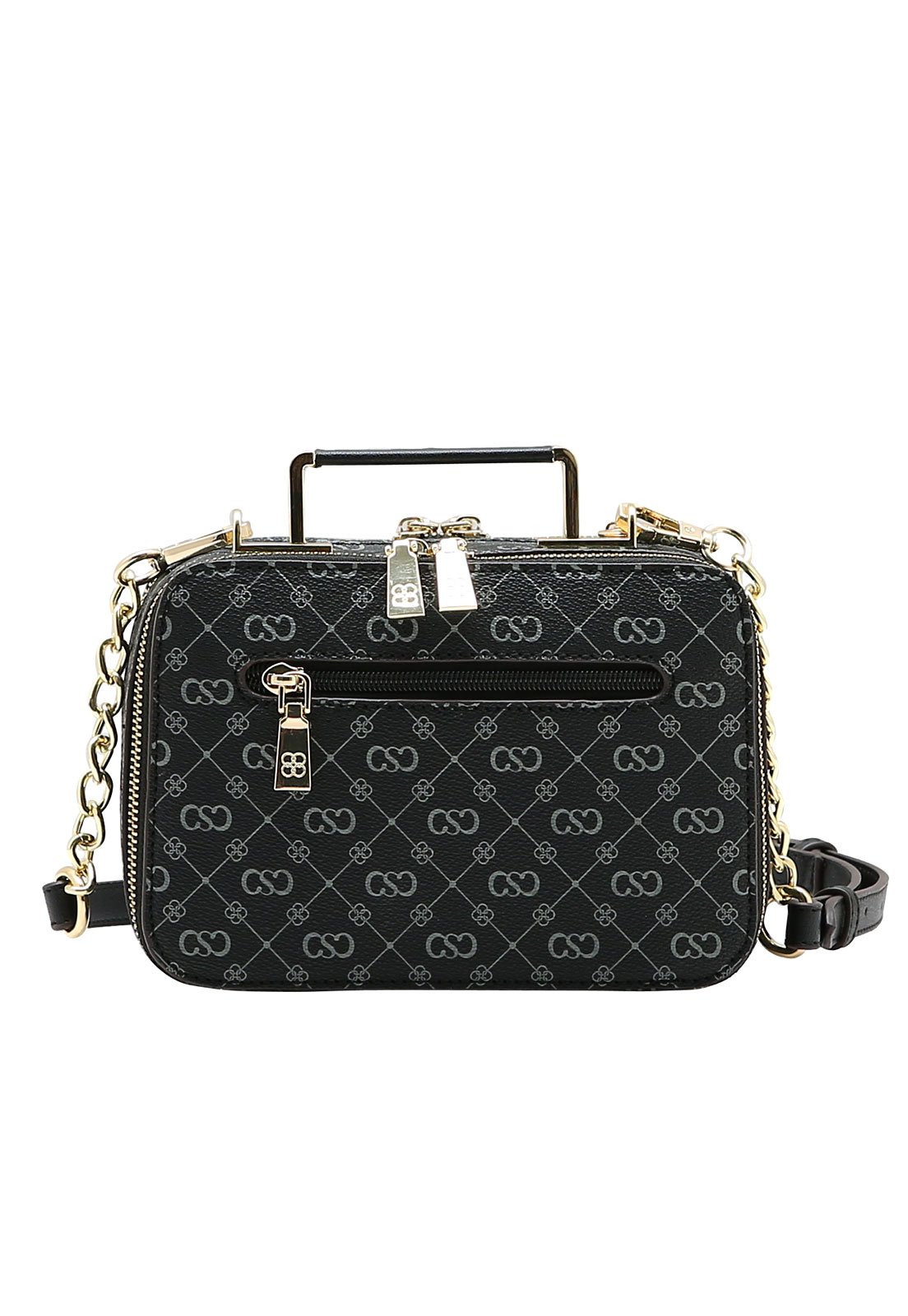 Bolsa Feminina Chenson Mão Monograma Elegance Preto 3