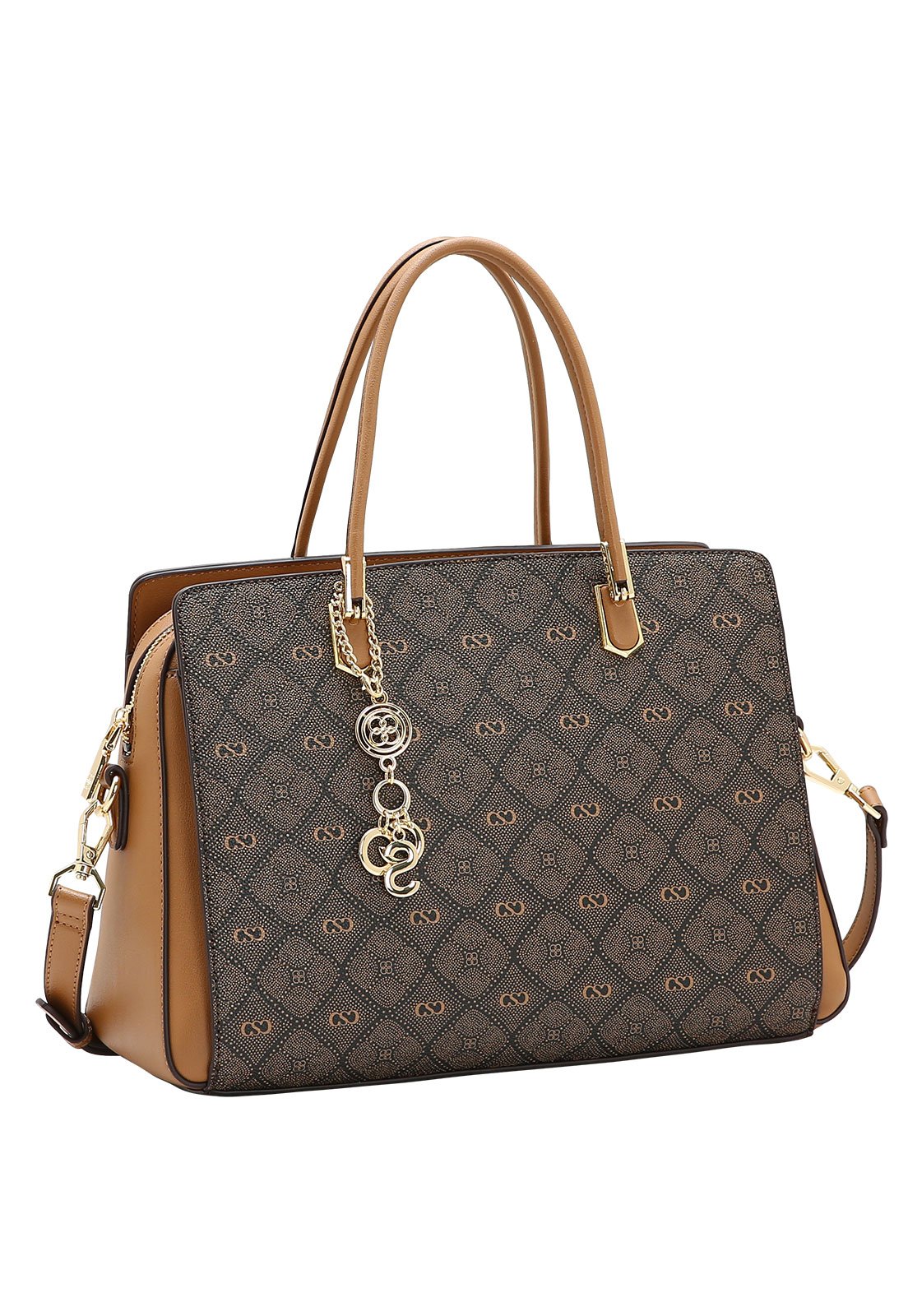 Bolsa Feminina Chenson Mão Monograma Pontilhado