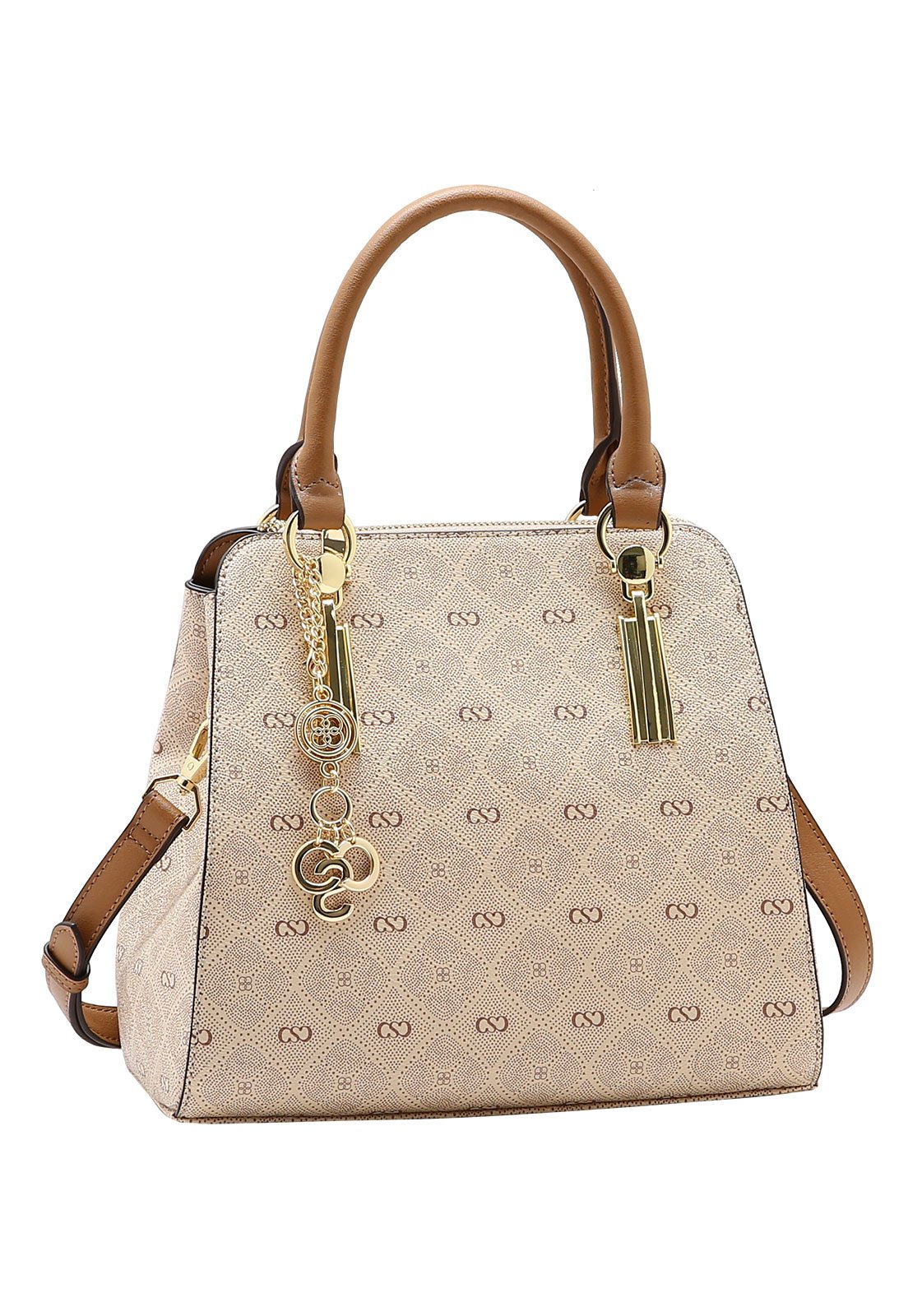 Bolsa Feminina Chenson Mão Monograma Pontilhado