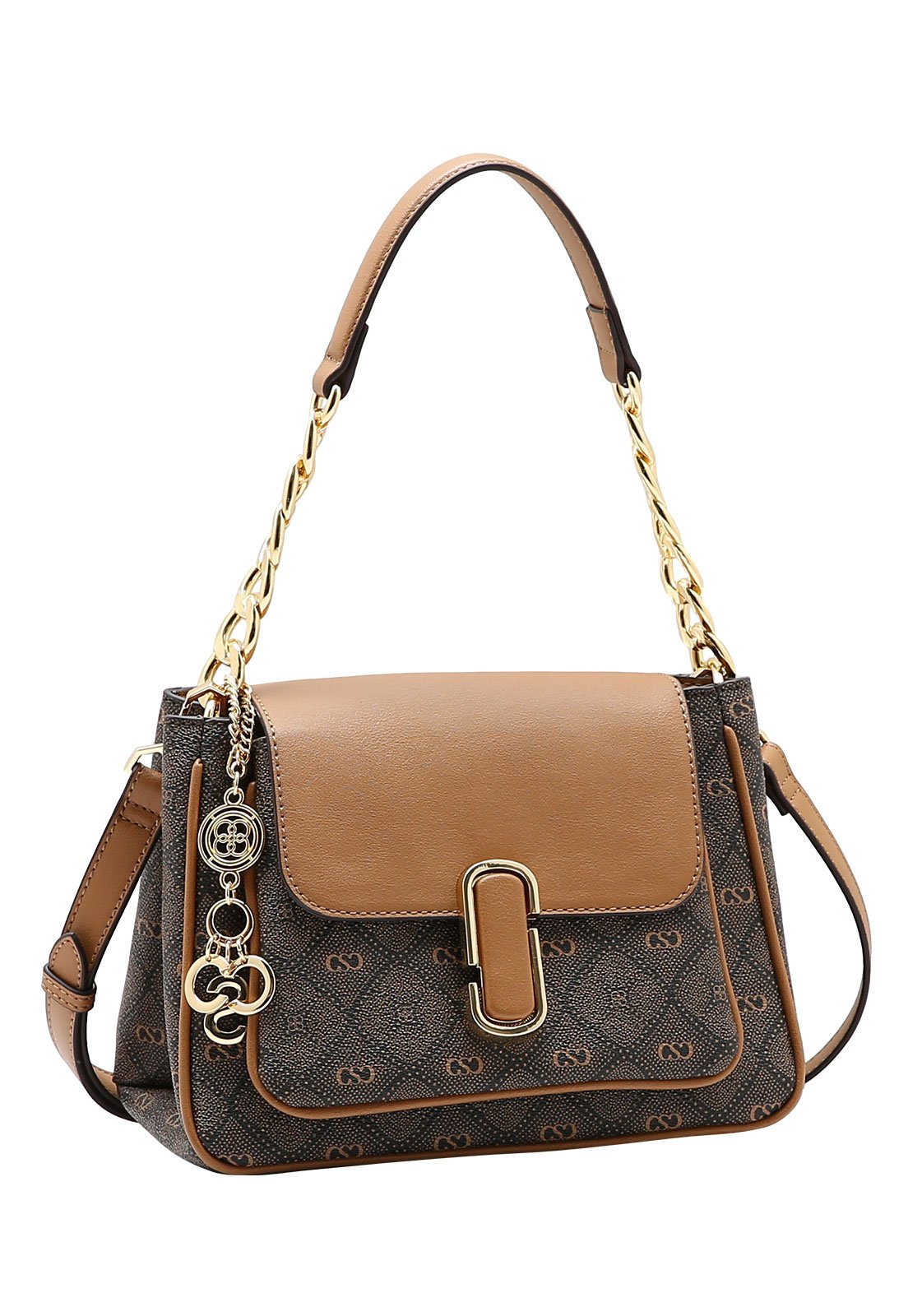 Bolsa Feminina Chenson Mão Monograma Pontilhado