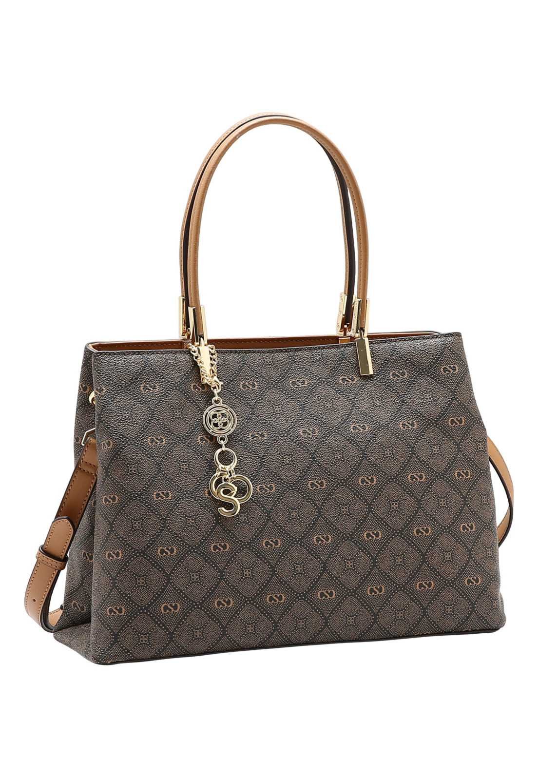 Bolsa Feminina Chenson Mão Monograma Pontilhado