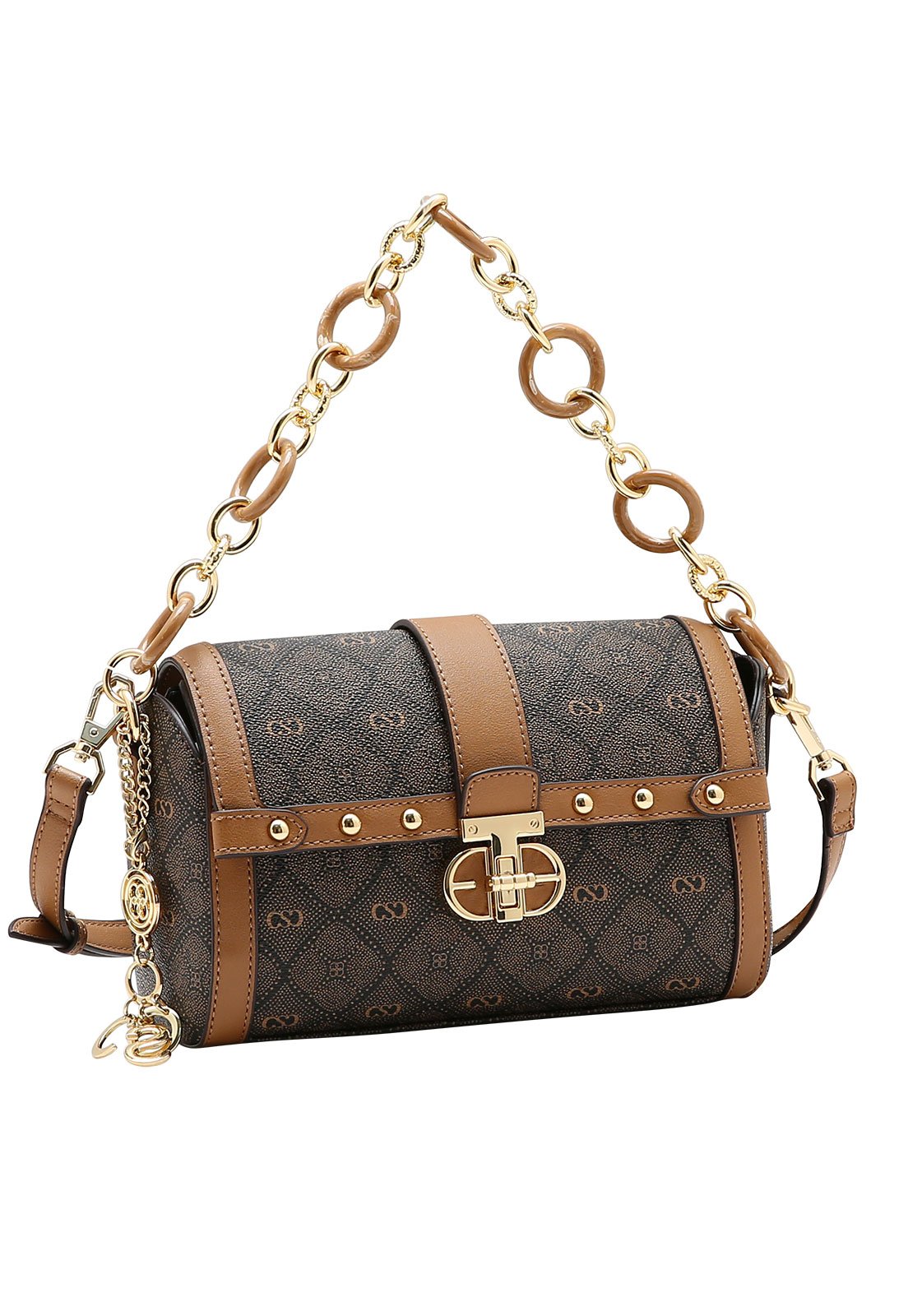 Bolsa Feminina Chenson Mão Monograma Pontilhado