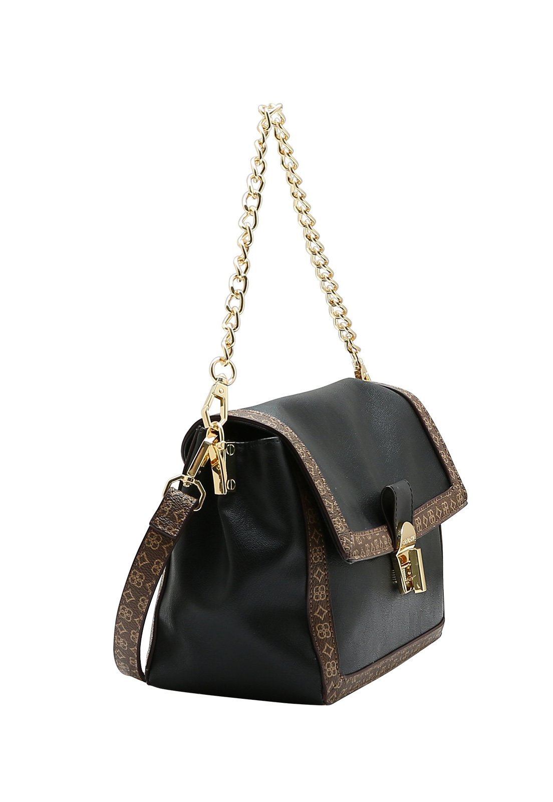 Bolsa Feminina Chenson Versátil Detalhe Monograma Preto 2