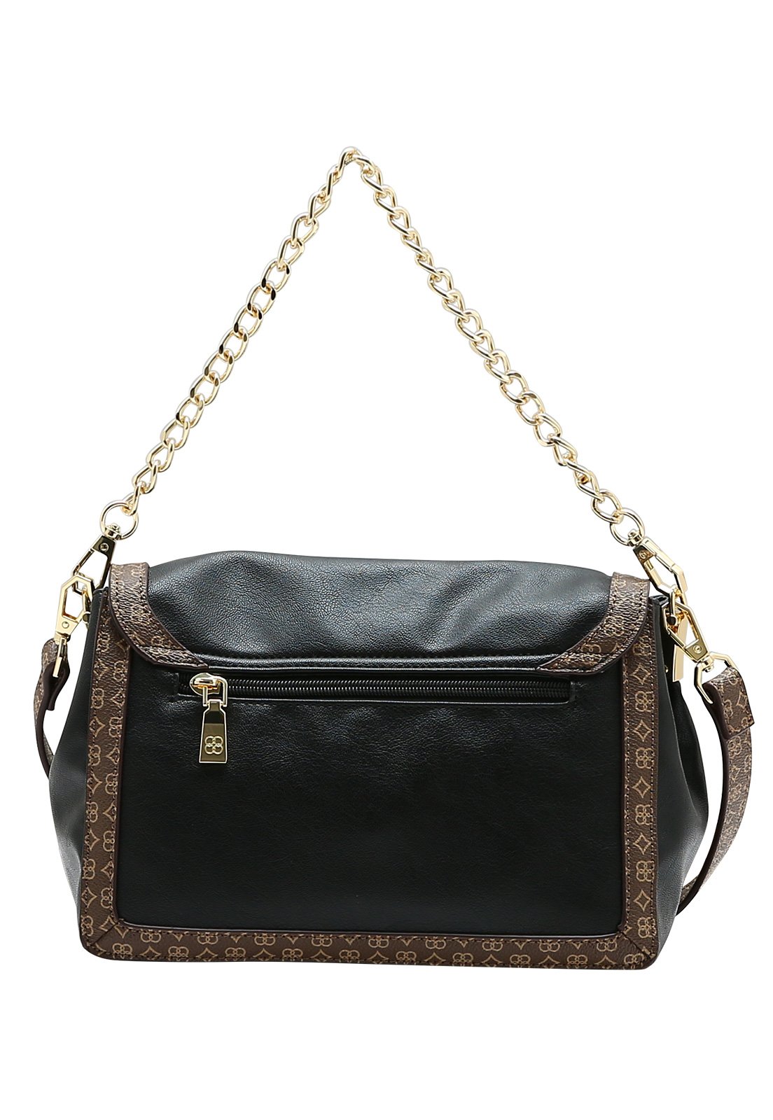Bolsa Feminina Chenson Versátil Detalhe Monograma Preto 3