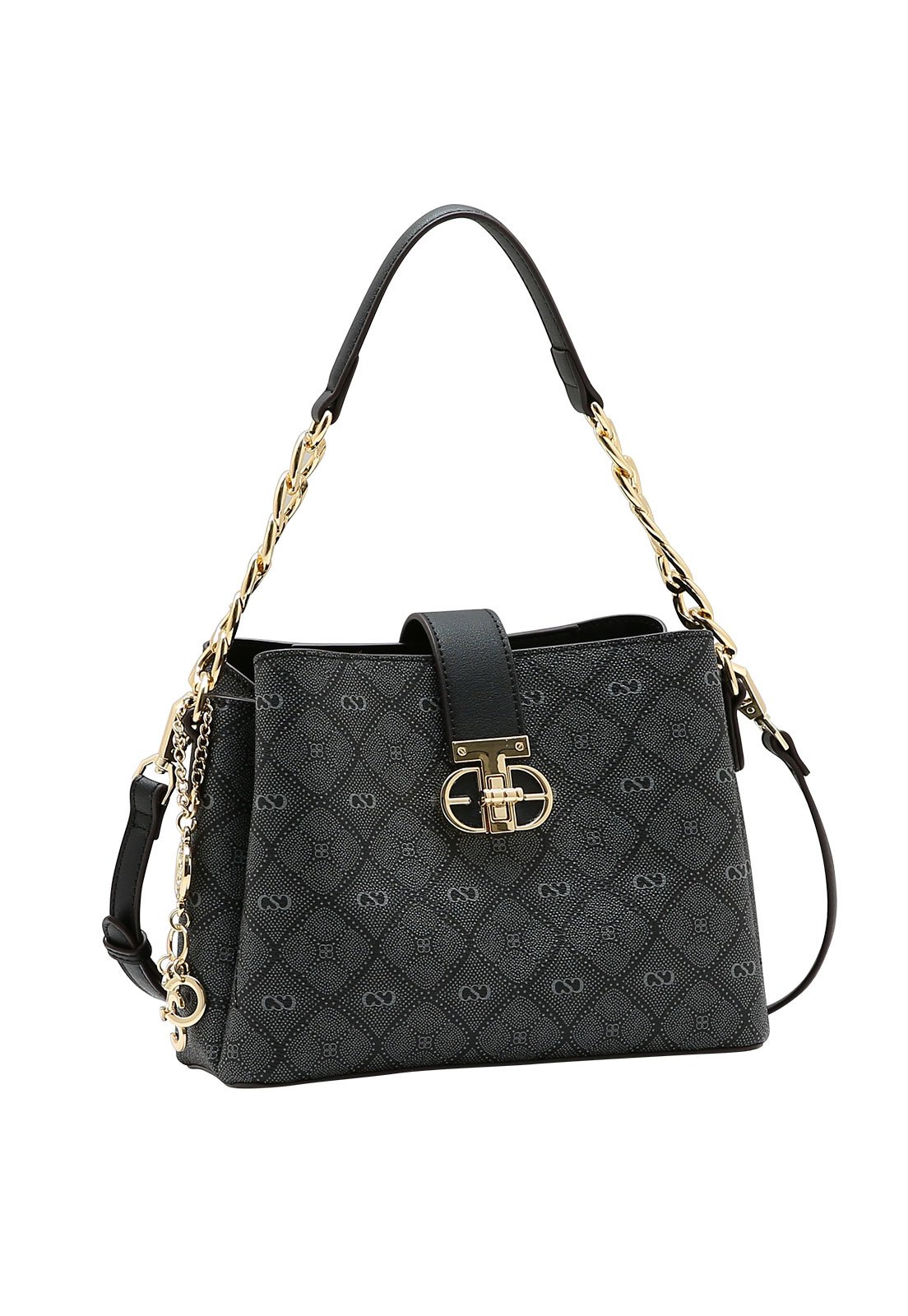 Bolsa Feminina Chenson Mão Monograma Pontilhado