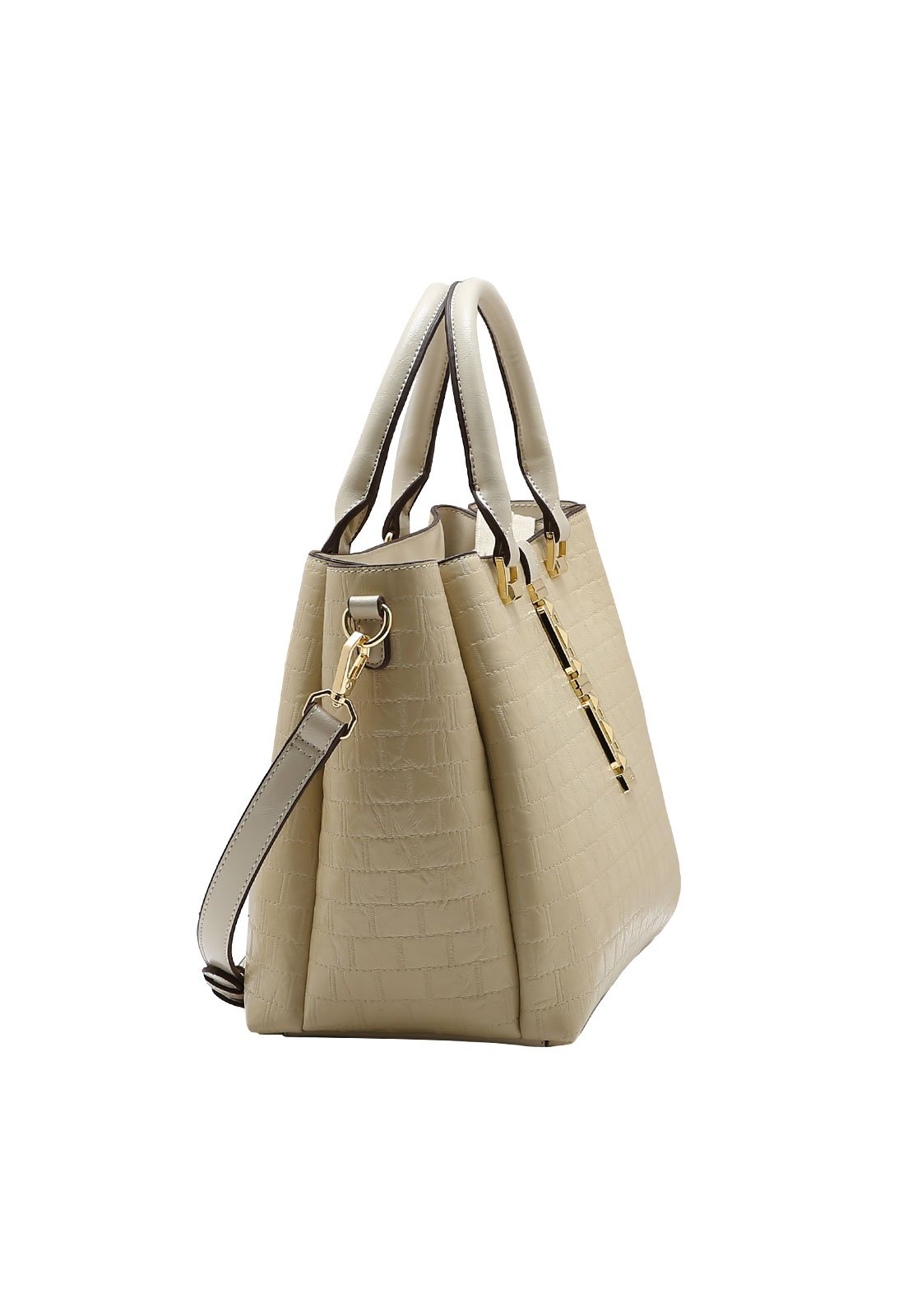 Bolsa Feminina Chenson Mão Matelasse Elegance Bege 2