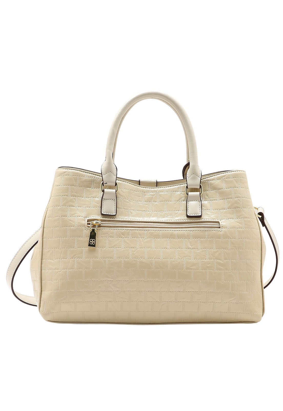Bolsa Feminina Chenson Mão Matelasse Elegance Bege 3