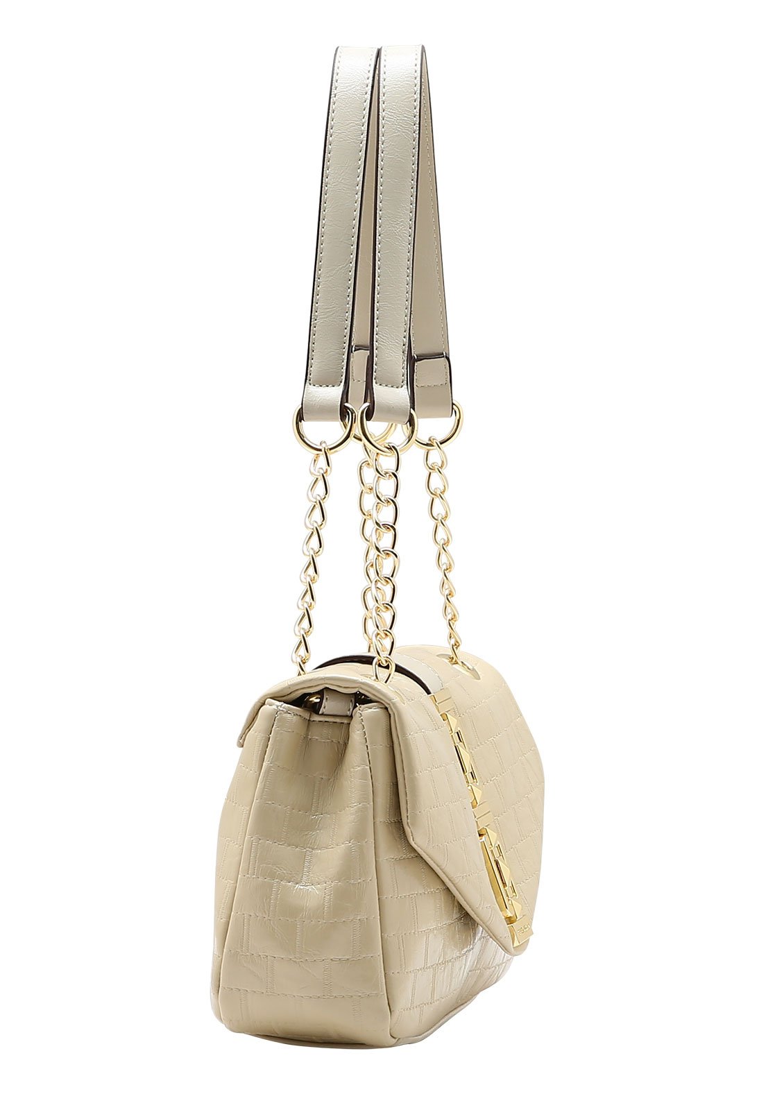 Bolsa Feminina Chenson Matelasse Elegance Bege 2