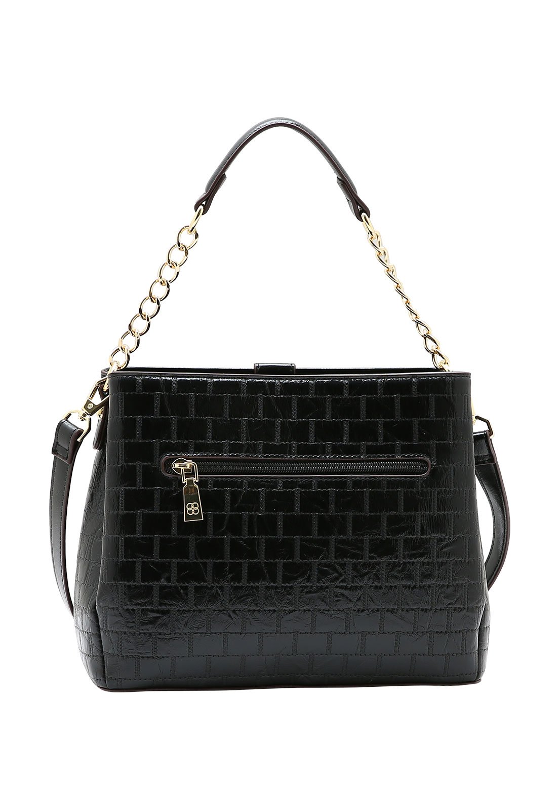 Bolsa Feminina Chenson Mão Matelasse Elegance Preto 3