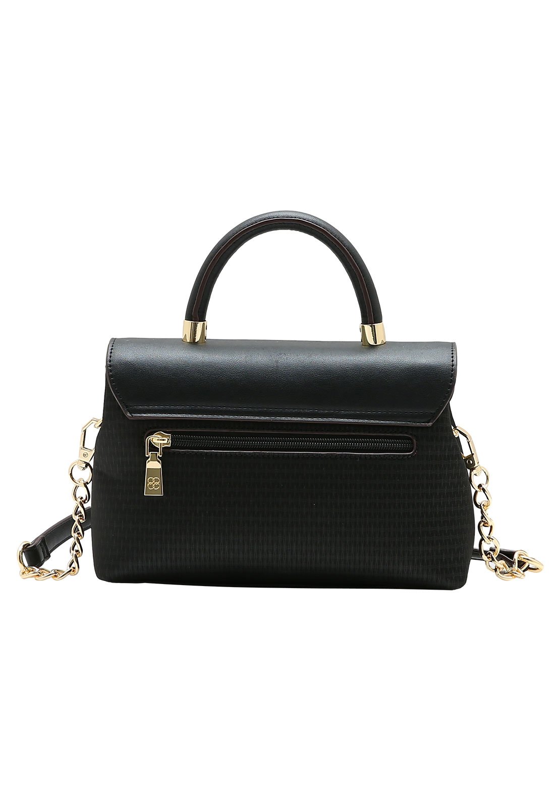 Bolsa Feminina Chenson Mão Logo Chic Preto 3