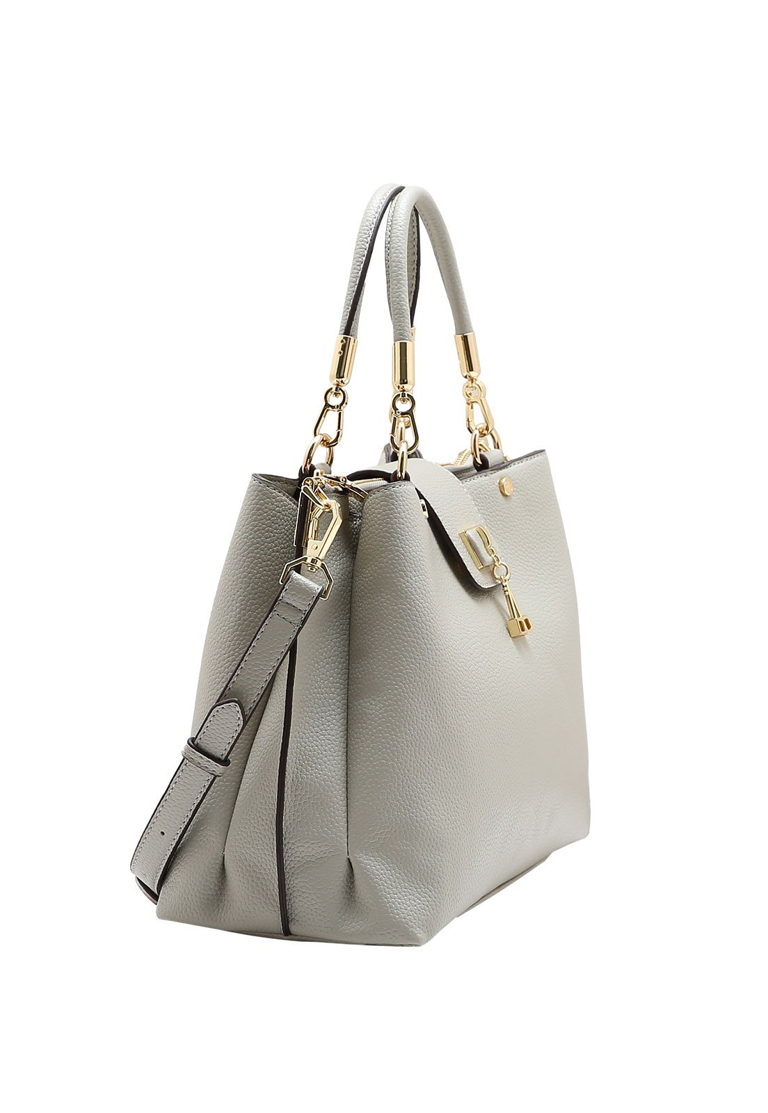 Bolsa Feminina Chenson  Versátil Atemporal Cinza 2