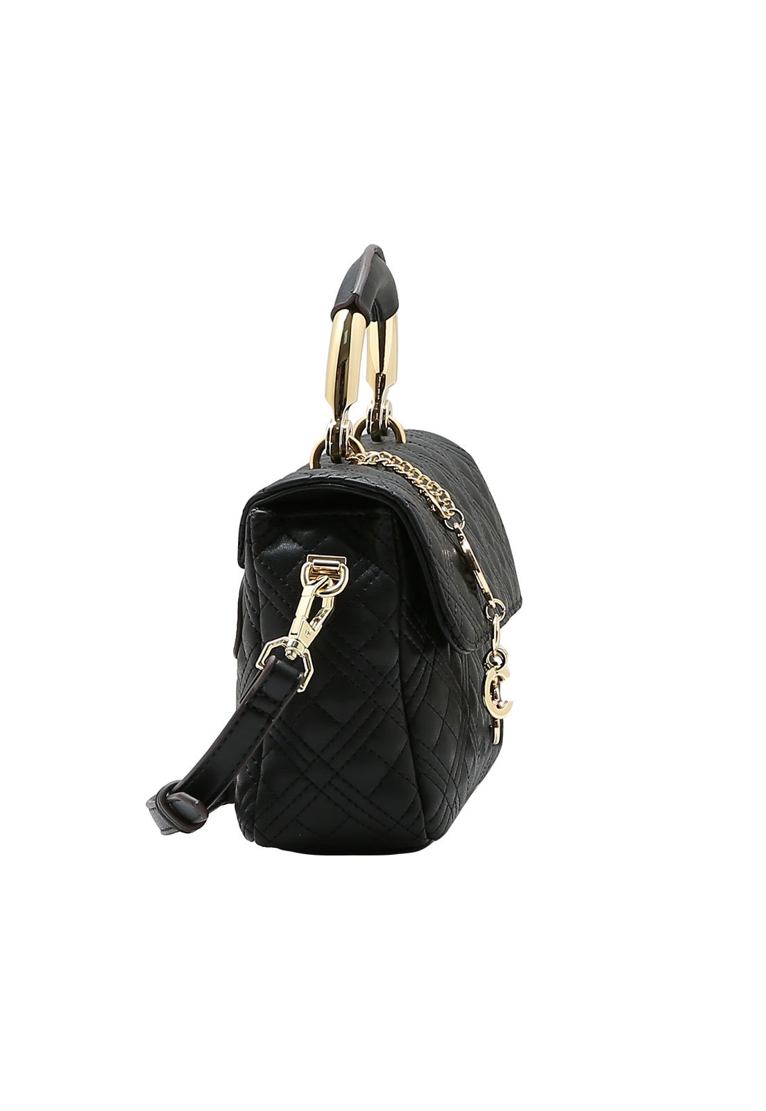 Bolsa Feminina Chenson Mão Matelassê Contemporâneo Preto 2