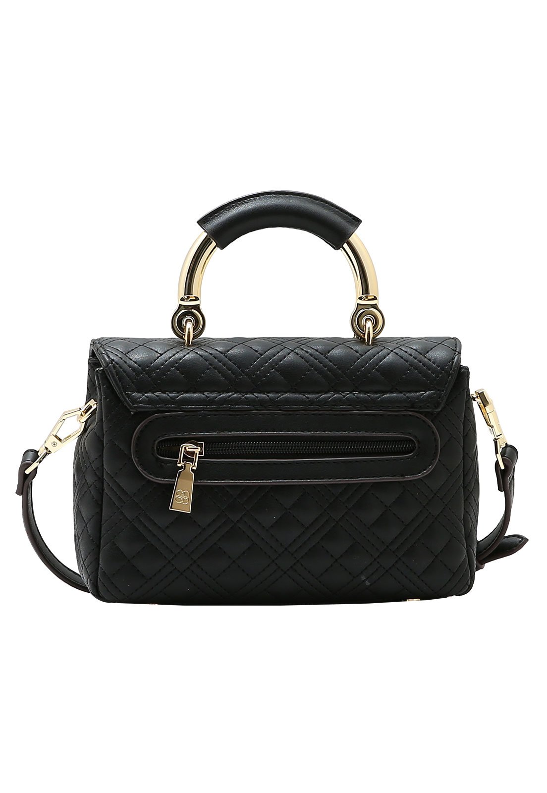 Bolsa Feminina Chenson Mão Matelassê Contemporâneo Preto 3