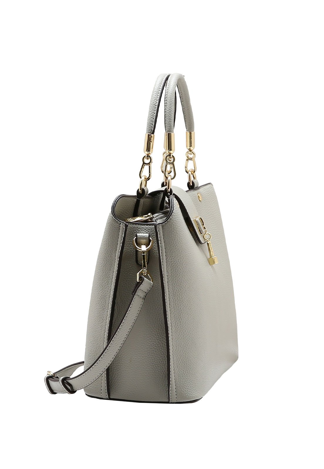 Bolsa Feminina Chenson  Versátil Atemporal Cinza 2