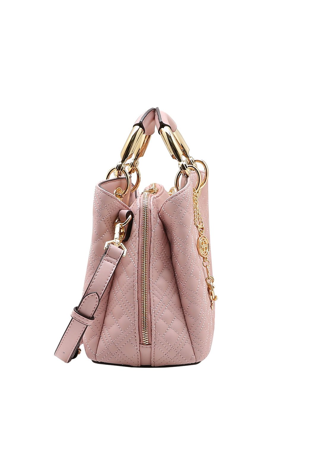 Bolsa Feminina Chenson Mão Matelassê Contemporâneo Rosa 2