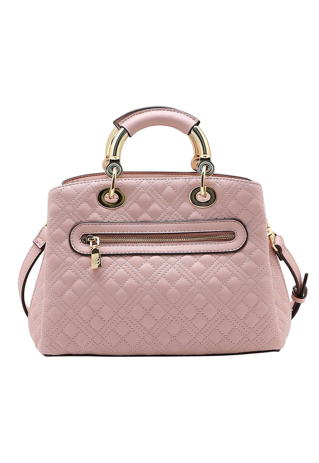 Bolsa Feminina Chenson Mão Matelassê Contemporâneo Rosa 3