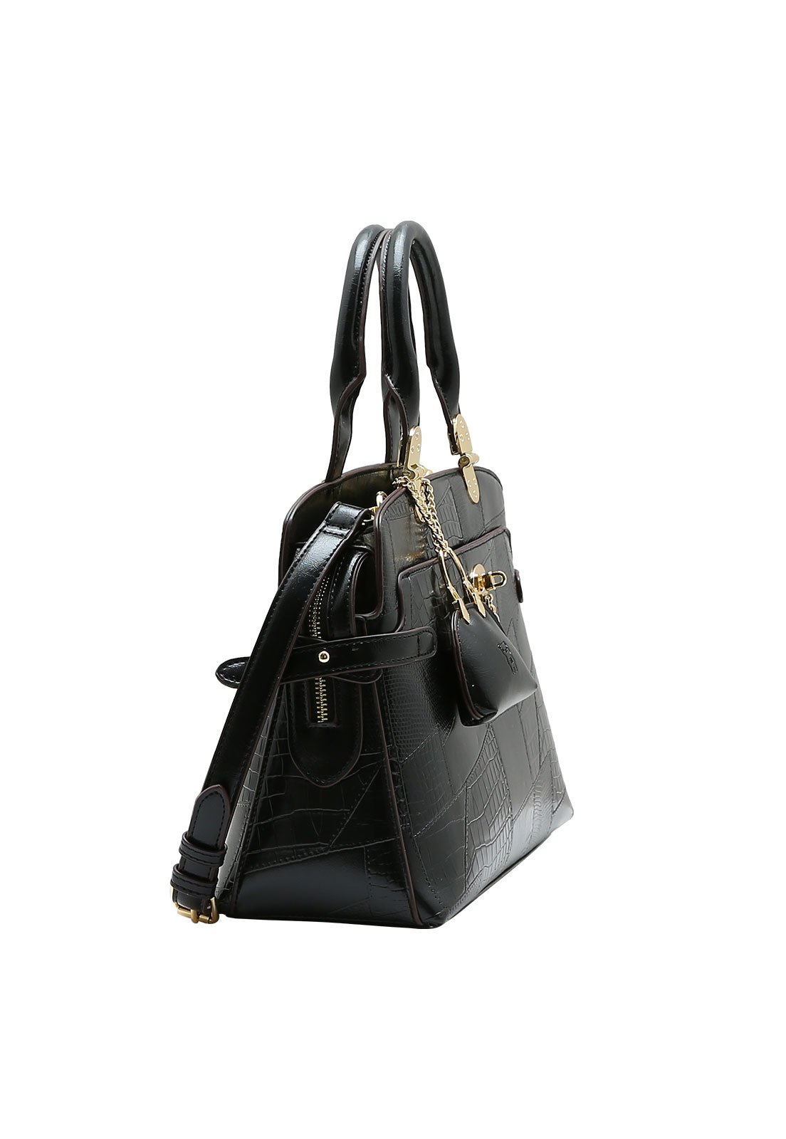 Bolsa Feminina Chenson New Croco Preto 2