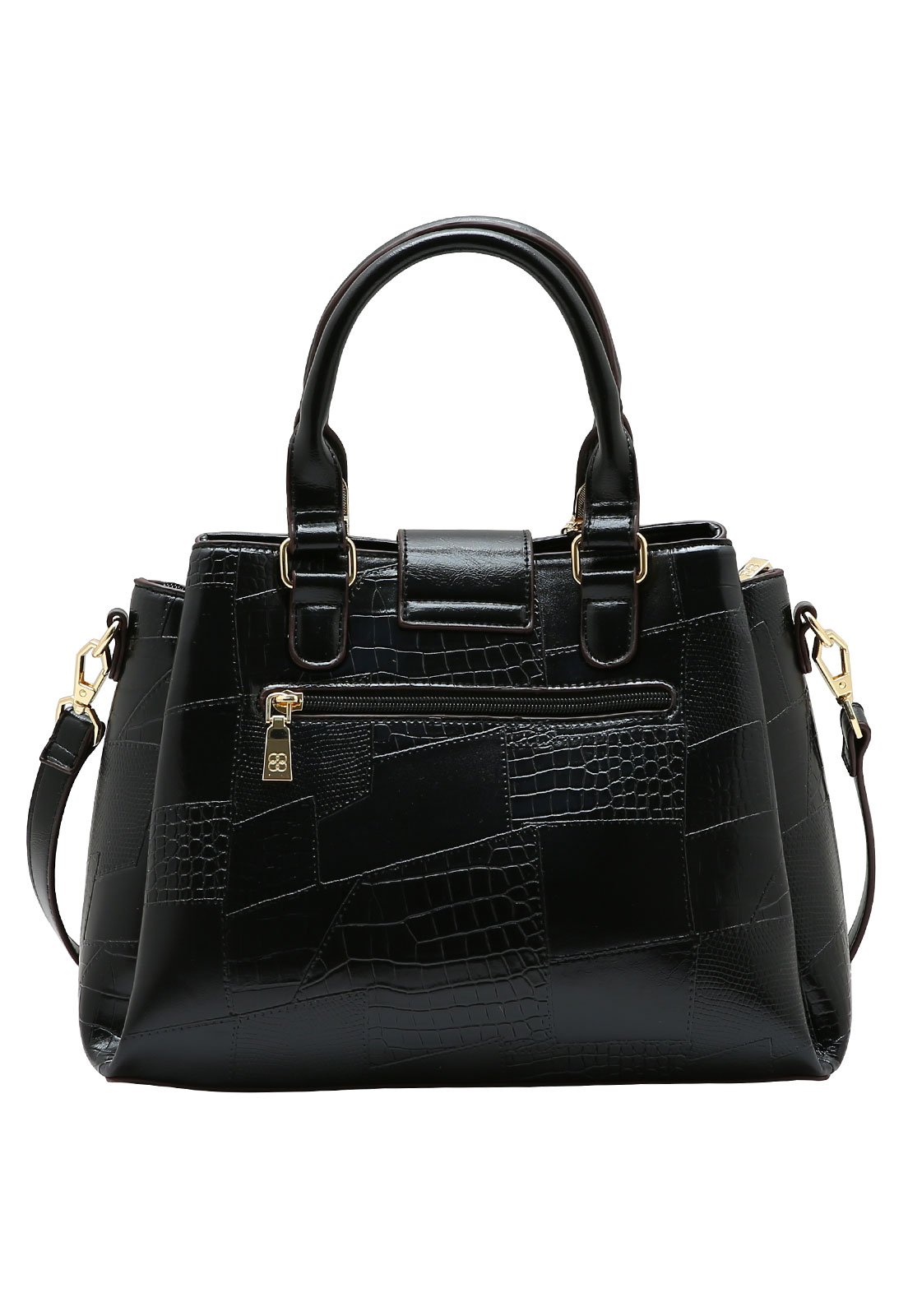 Bolsa Feminina Chenson New Croco Preto 3