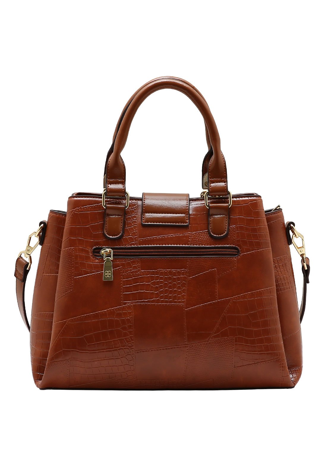 Bolsa Feminina Chenson New Croco Marrom 3