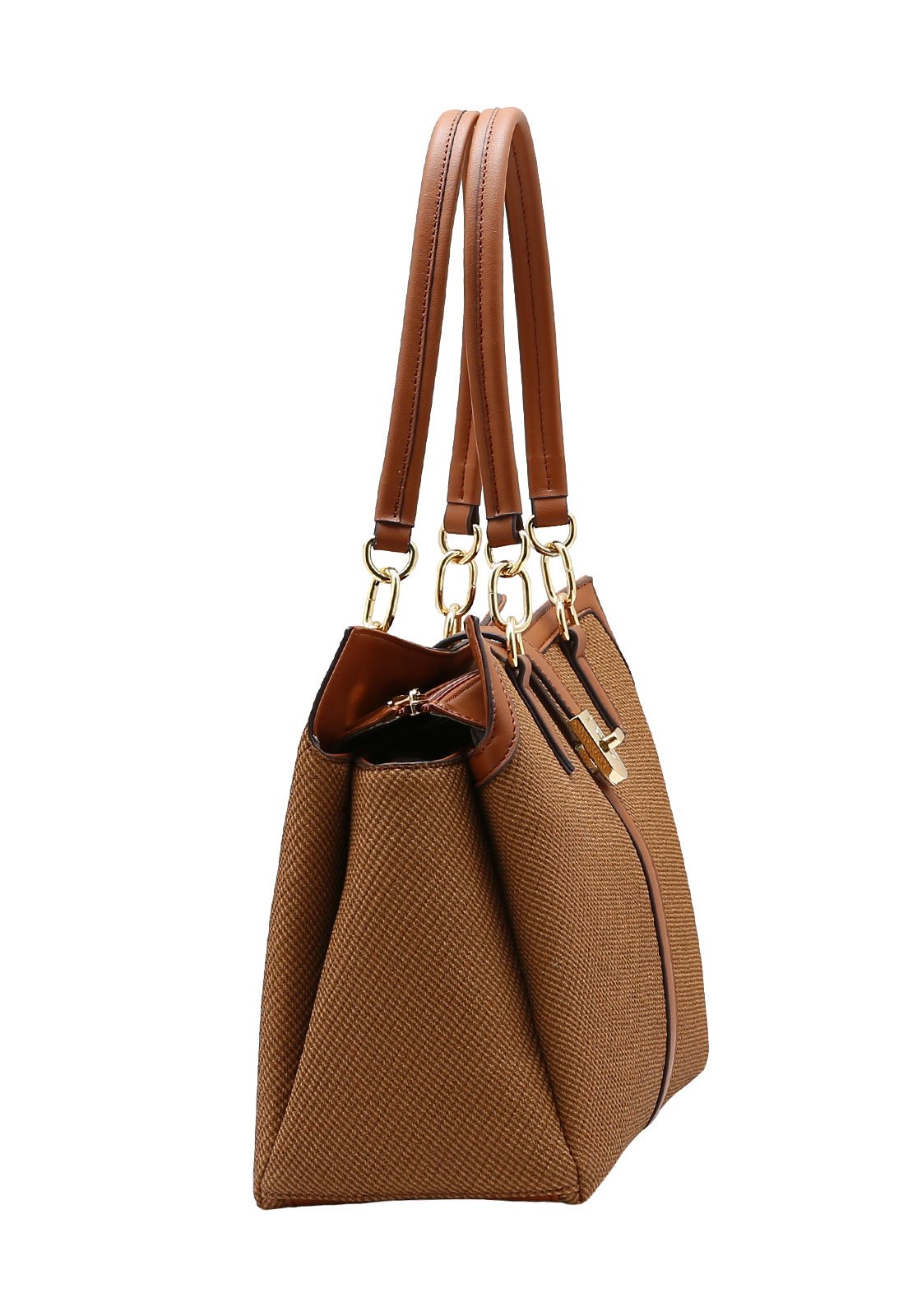 Bolsa Feminina Chenson Ombro Clássico Contemporâneo Marrom 2