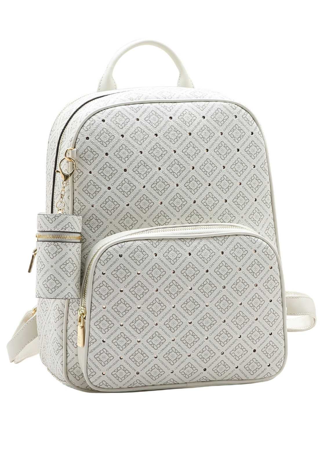 Mochila Feminina Chenson Monograma Luxo