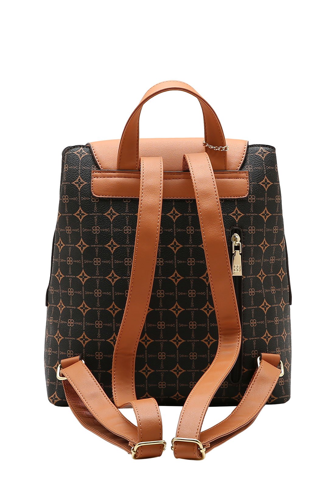 Mochila Feminina Chenson Monograma Delicado Café 3
