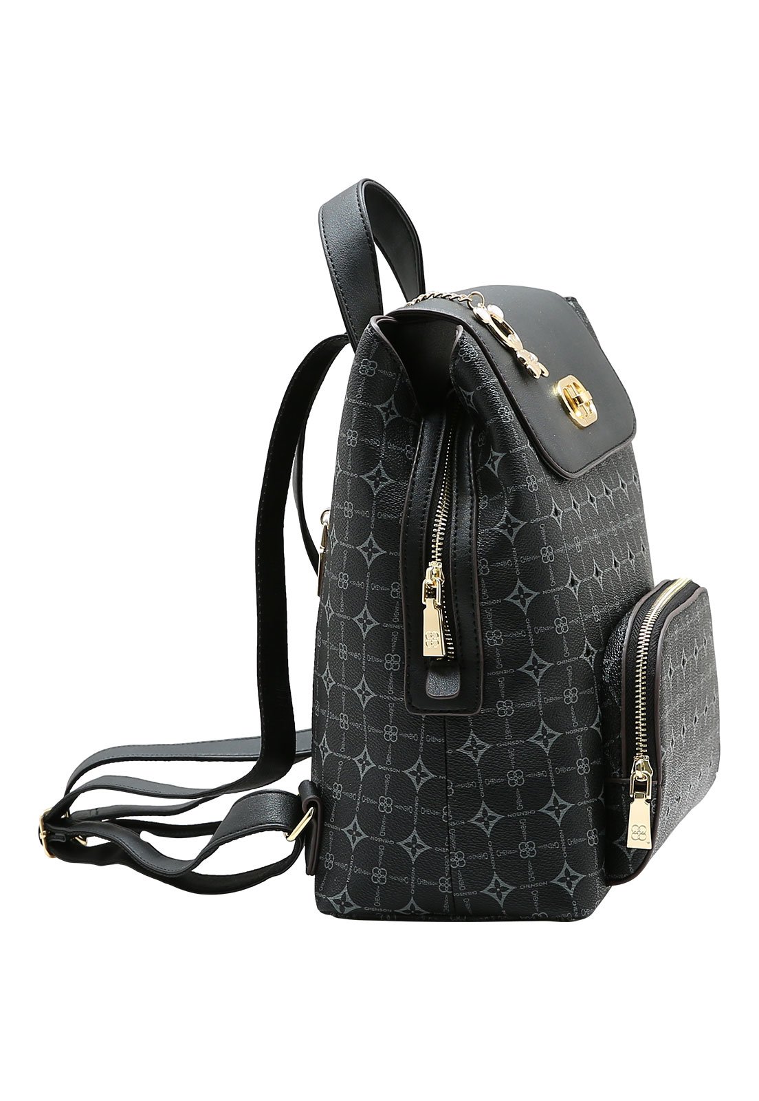Mochila Feminina Chenson Monograma Delicado Preto 2