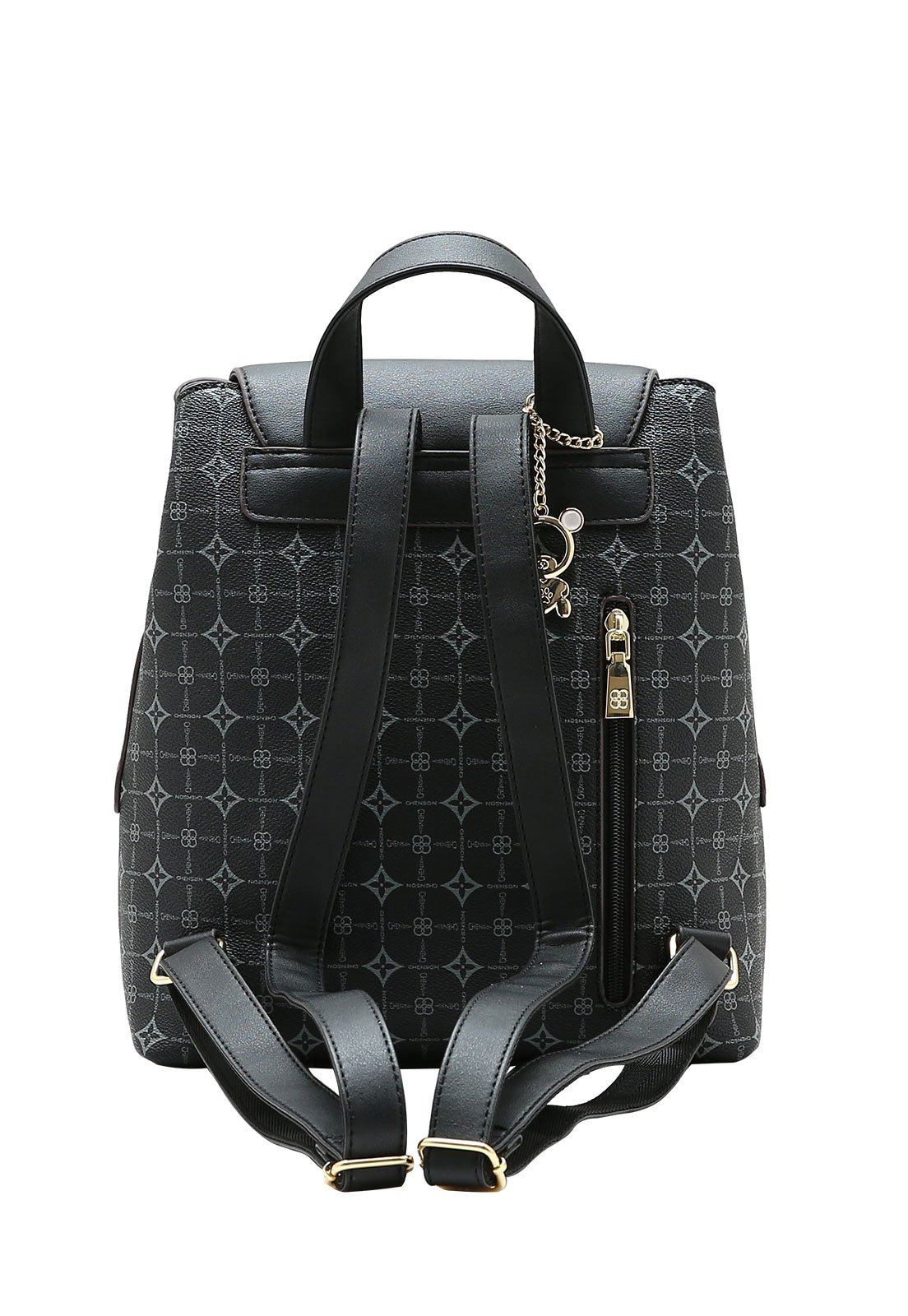 Mochila Feminina Chenson Monograma Delicado Preto 3