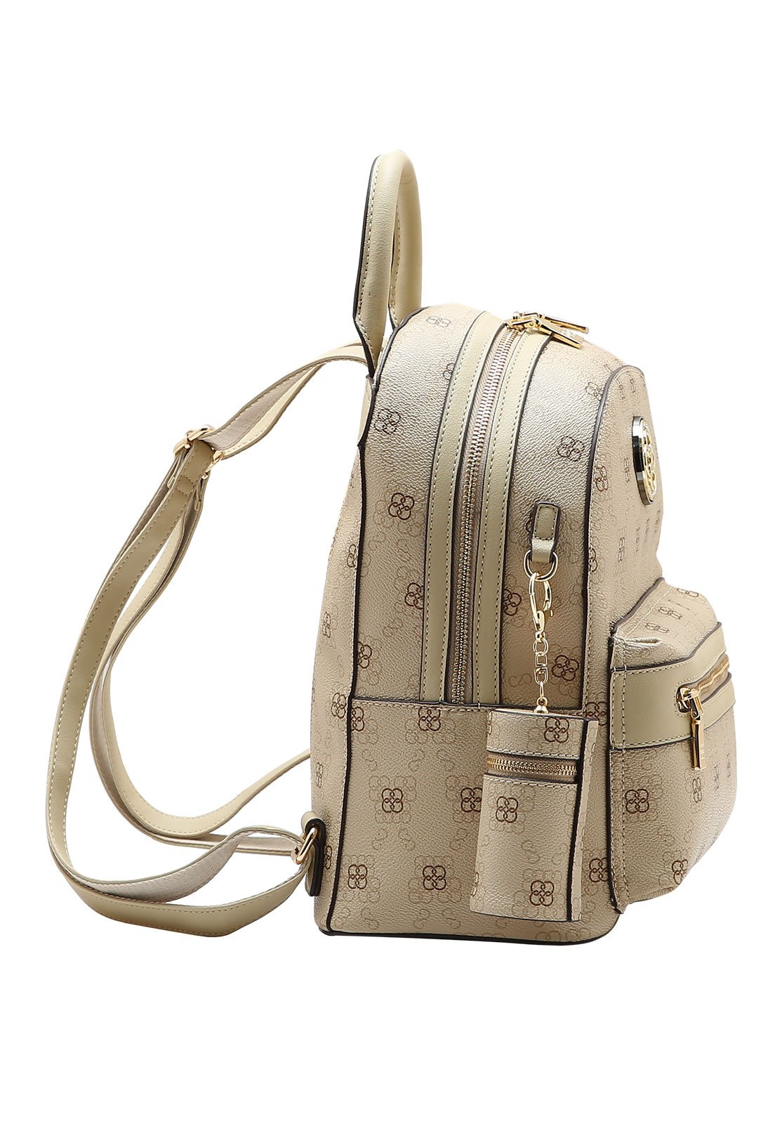 Mochila Feminina Chenson New Monograma Bege 2