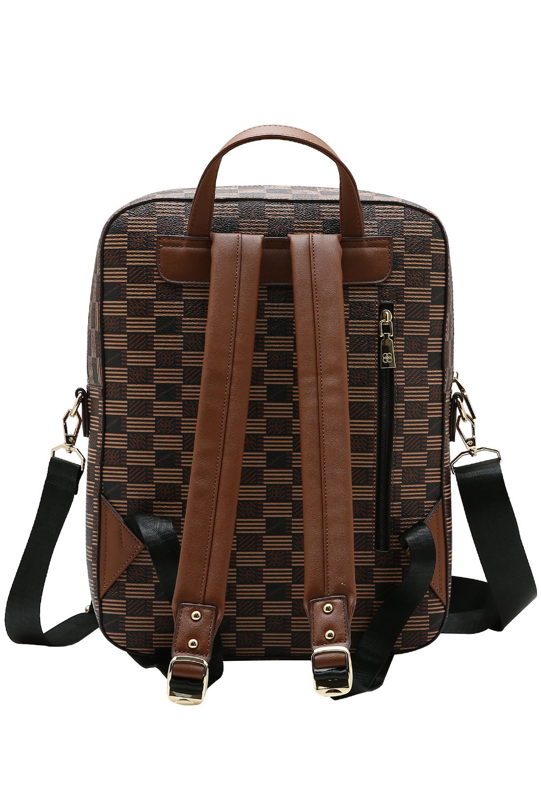 Mochila Feminina Chenson Art Monograma Café 2