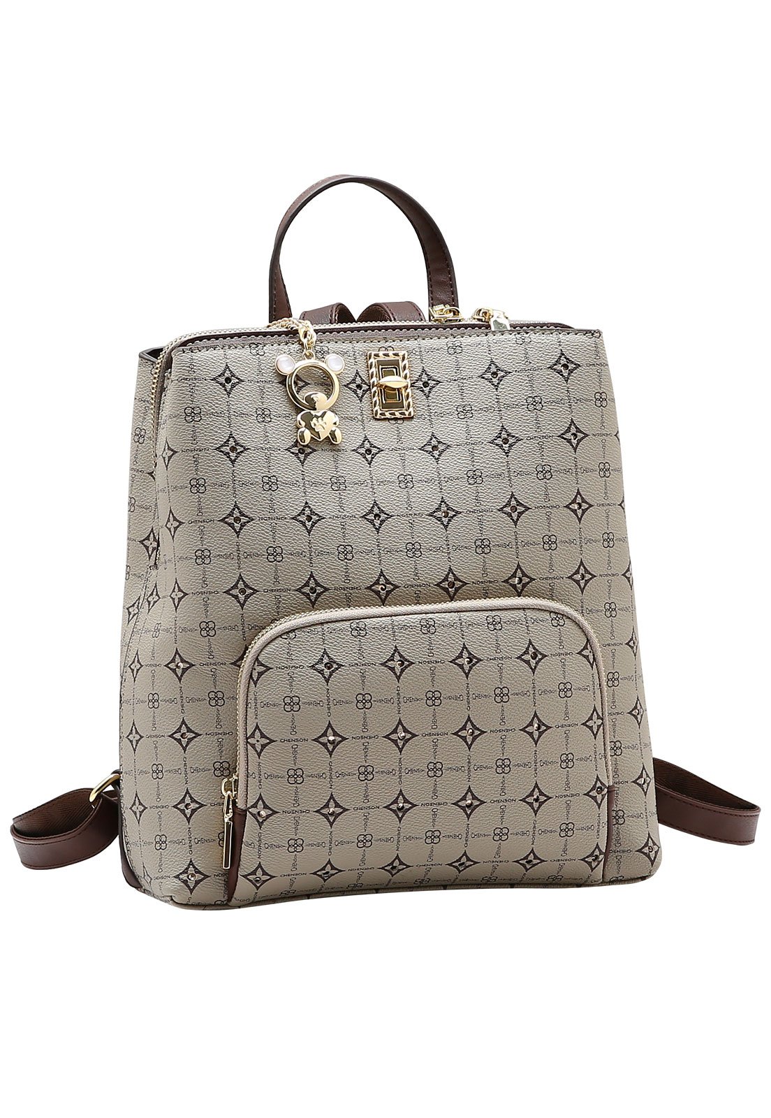 Mochila Feminina Chenson Monograma Delicado
