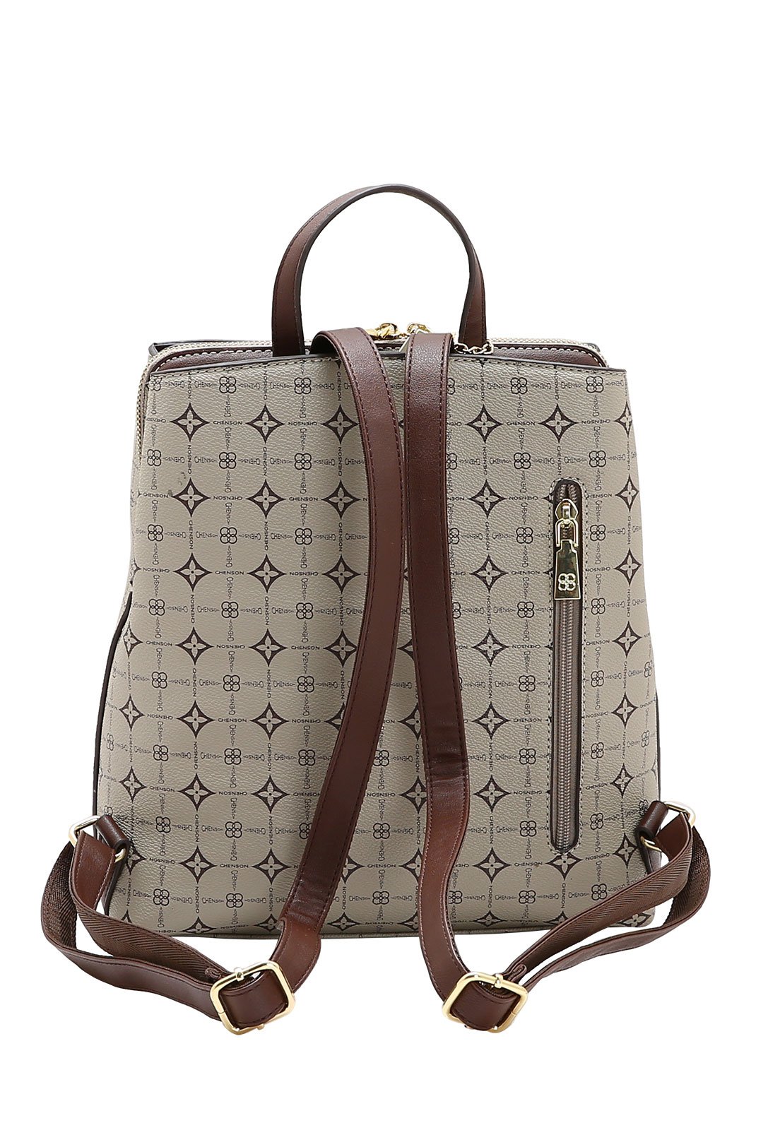 Mochila Feminina Chenson Monograma Delicado Branco 3