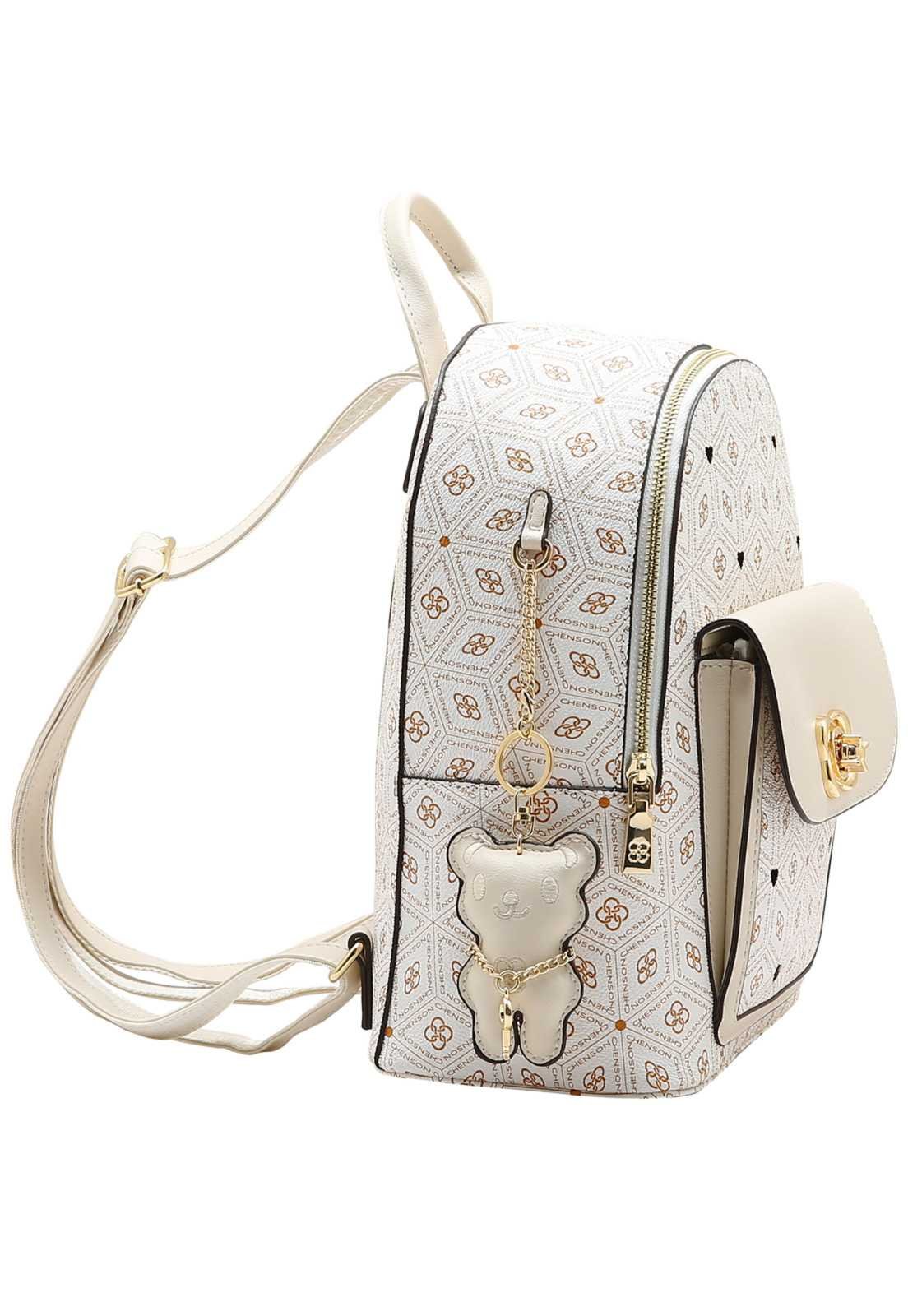 Mochila de pu Branco 2