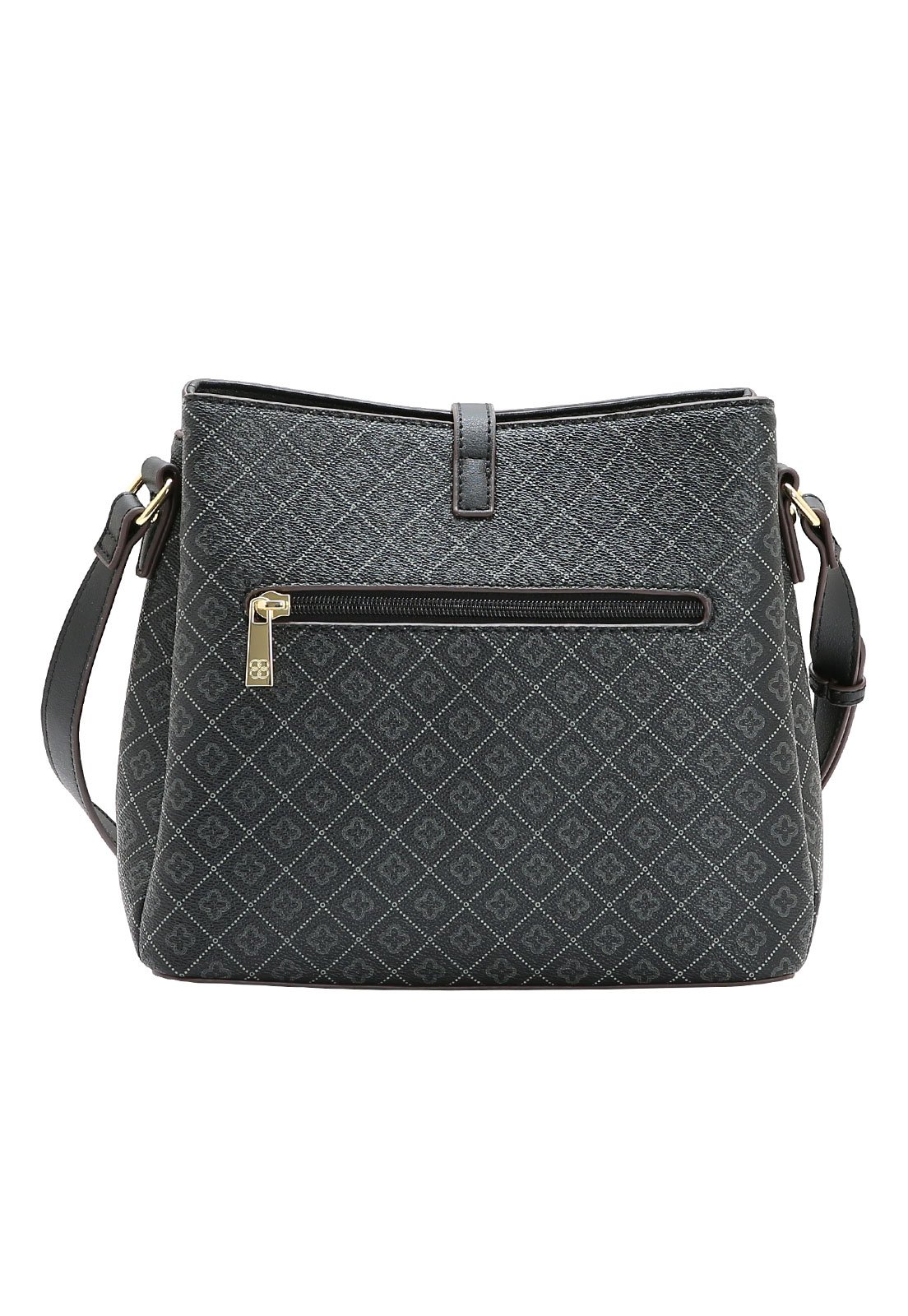 Bolsa Feminina Chenson Transversal Elemento Gráfico Preto 3