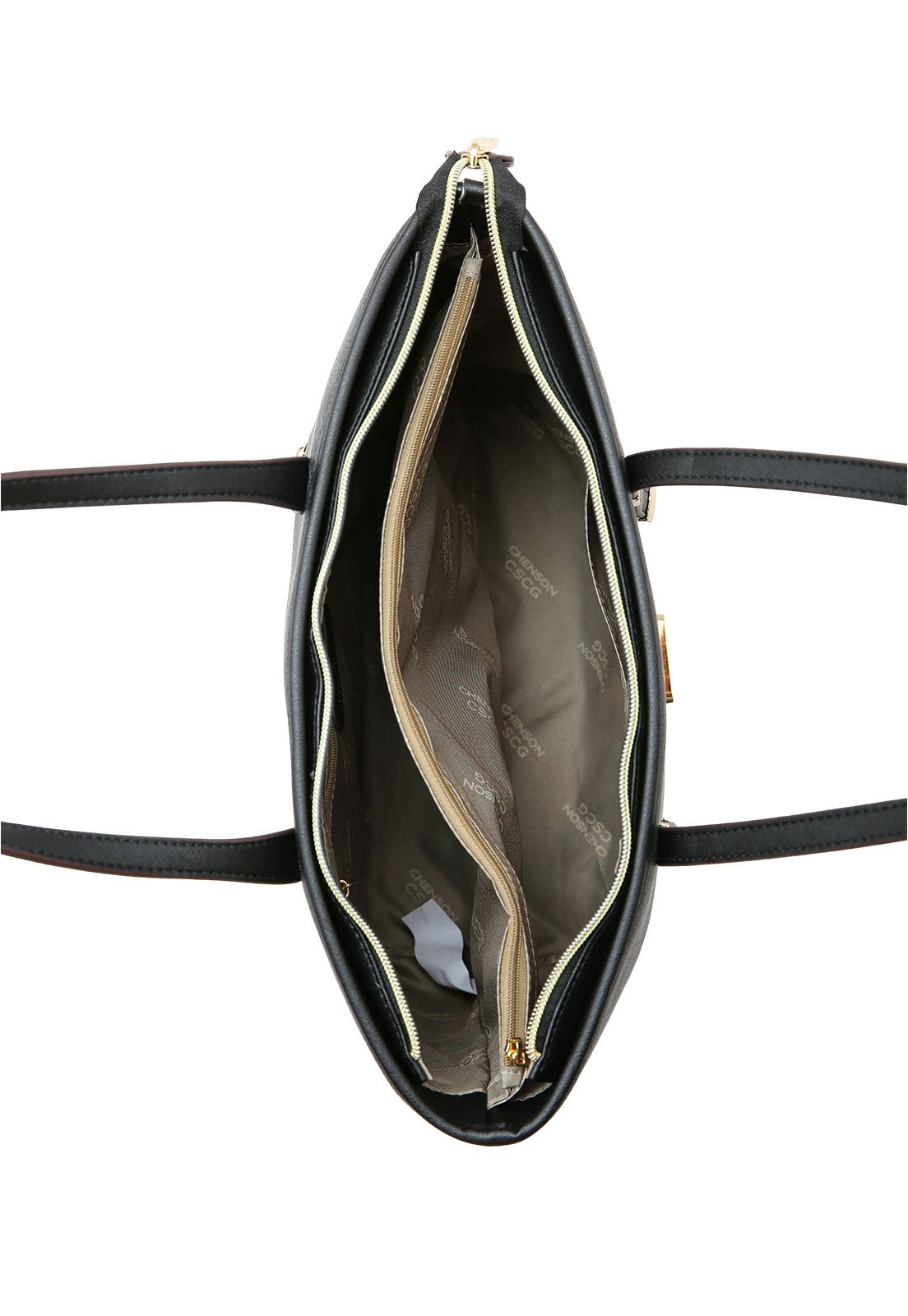 Bolsa Feminina Chenson Ombro New Elemento Gráfico Preto 4