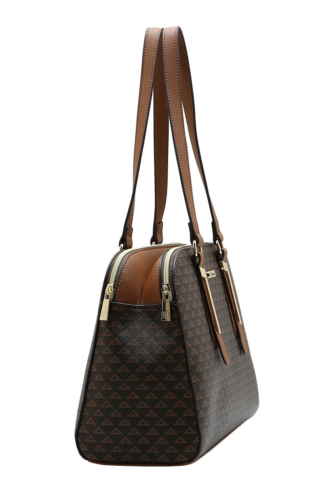 Bolsa Feminina Chenson Ombro New Elemento Gráfico Café 2